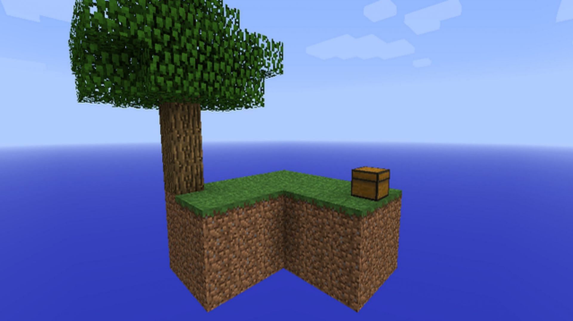 Skyblock is arguably the most famous custom world map for the game (Image via Minecraftmaps.com)
