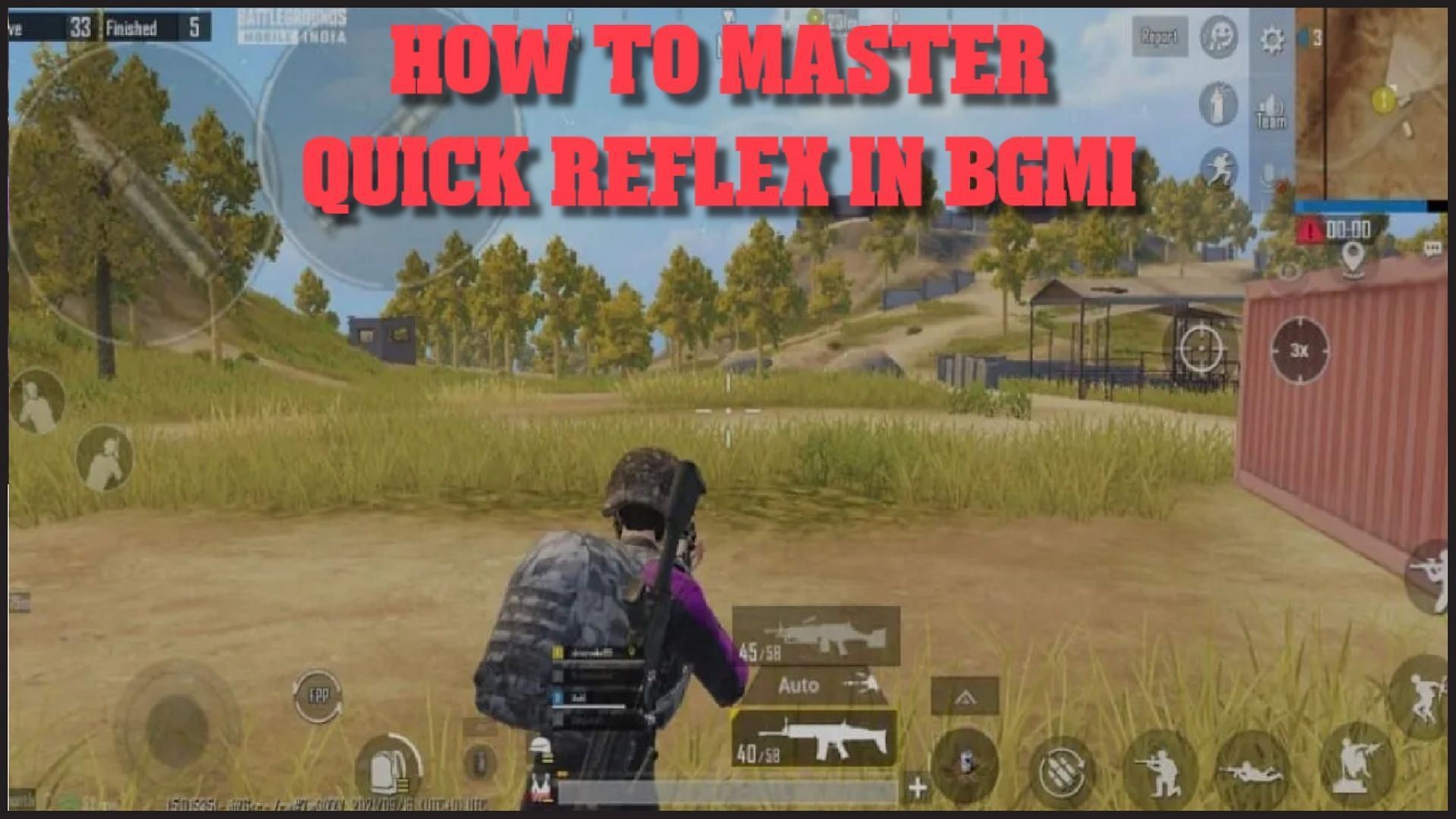 tips to master quick reflex in BGMI (Image via Krafton)