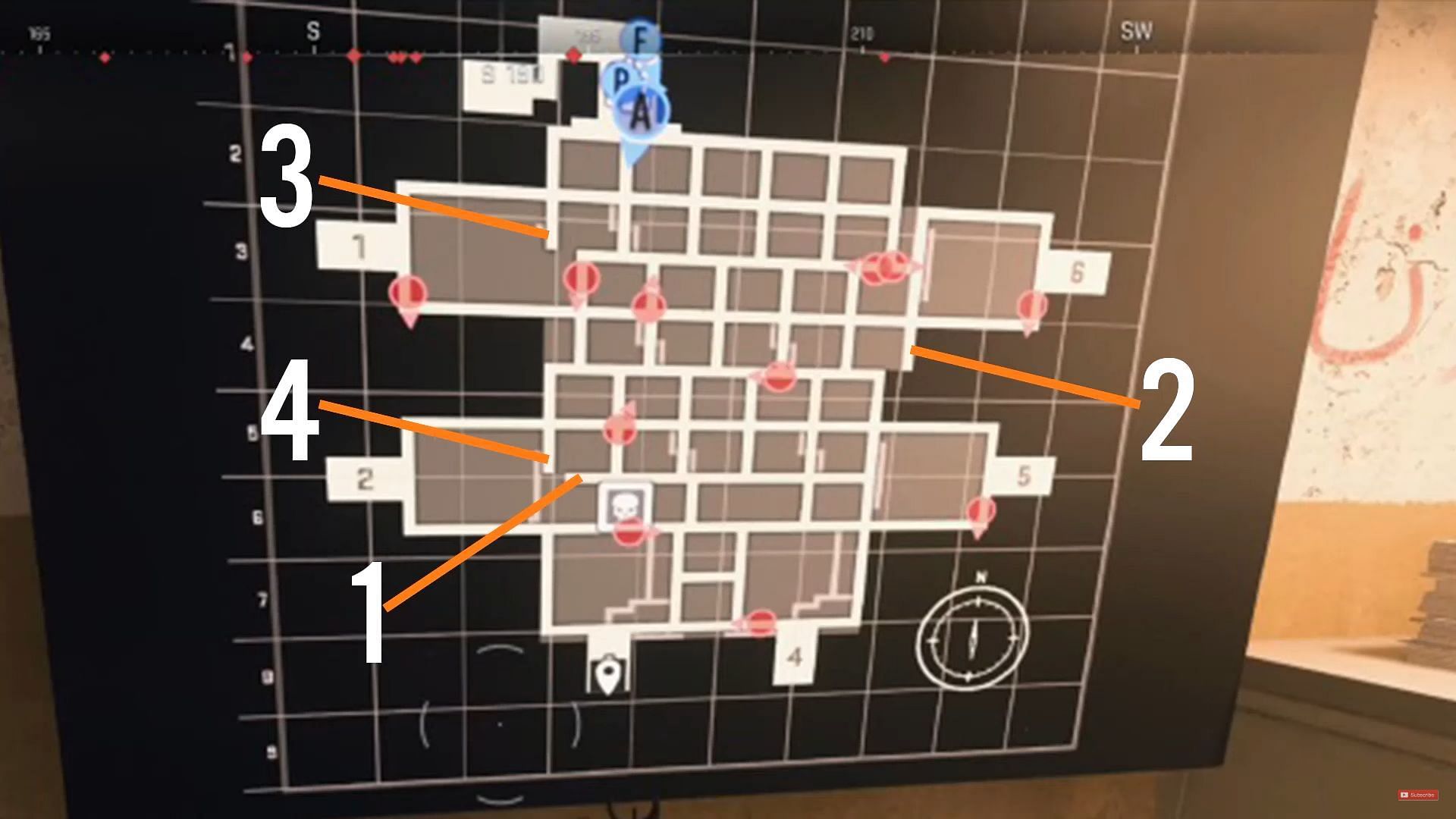 Valve locations in MW2 (Image via @GregFPS on YouTube)