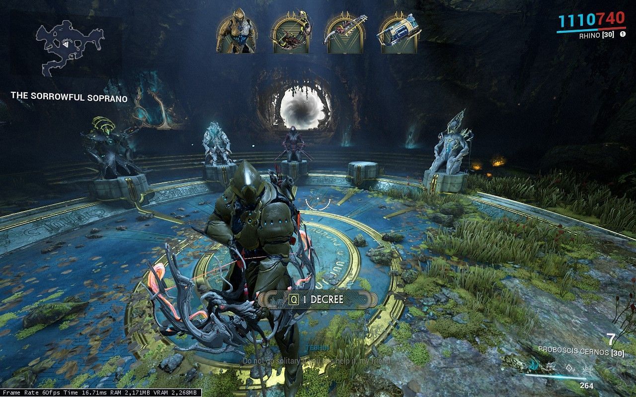 You can pick from five Warframes from the Circuit thanks to Opportunity perks (Image via Digital Extremes)