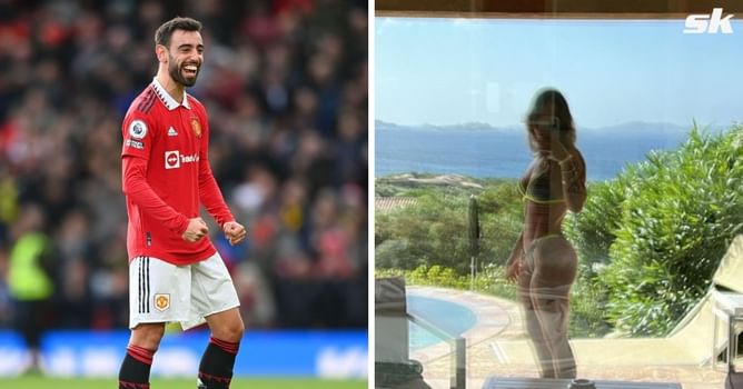 “Instagram wasn’t ready for this” - Manchester United superstar Bruno Fernandes in awe as wife shares bikini snaps