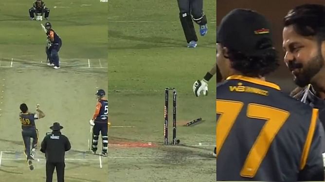 [Watch] Sreesanth turns back the clock by defending 8 runs off the last over in Zim Afro T10 League 2023