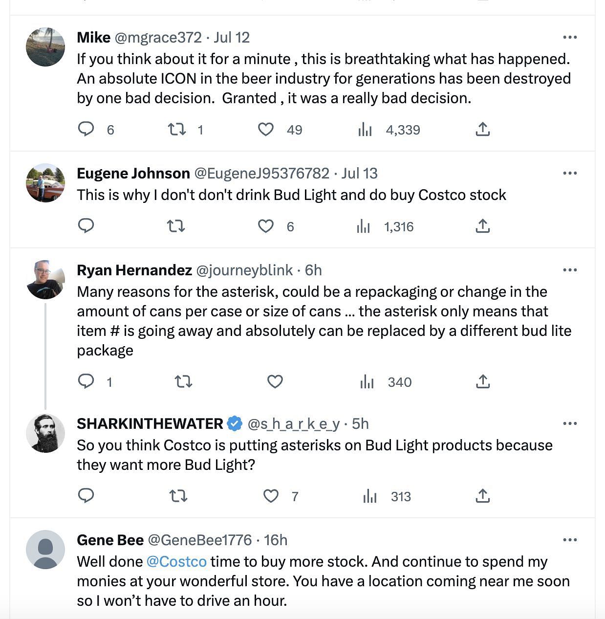 Social media users shared reactions after Costco seemingly pulls the controversial Beer brand from shelves: Netizens&#039; reactions explored. (Image via Twitter)