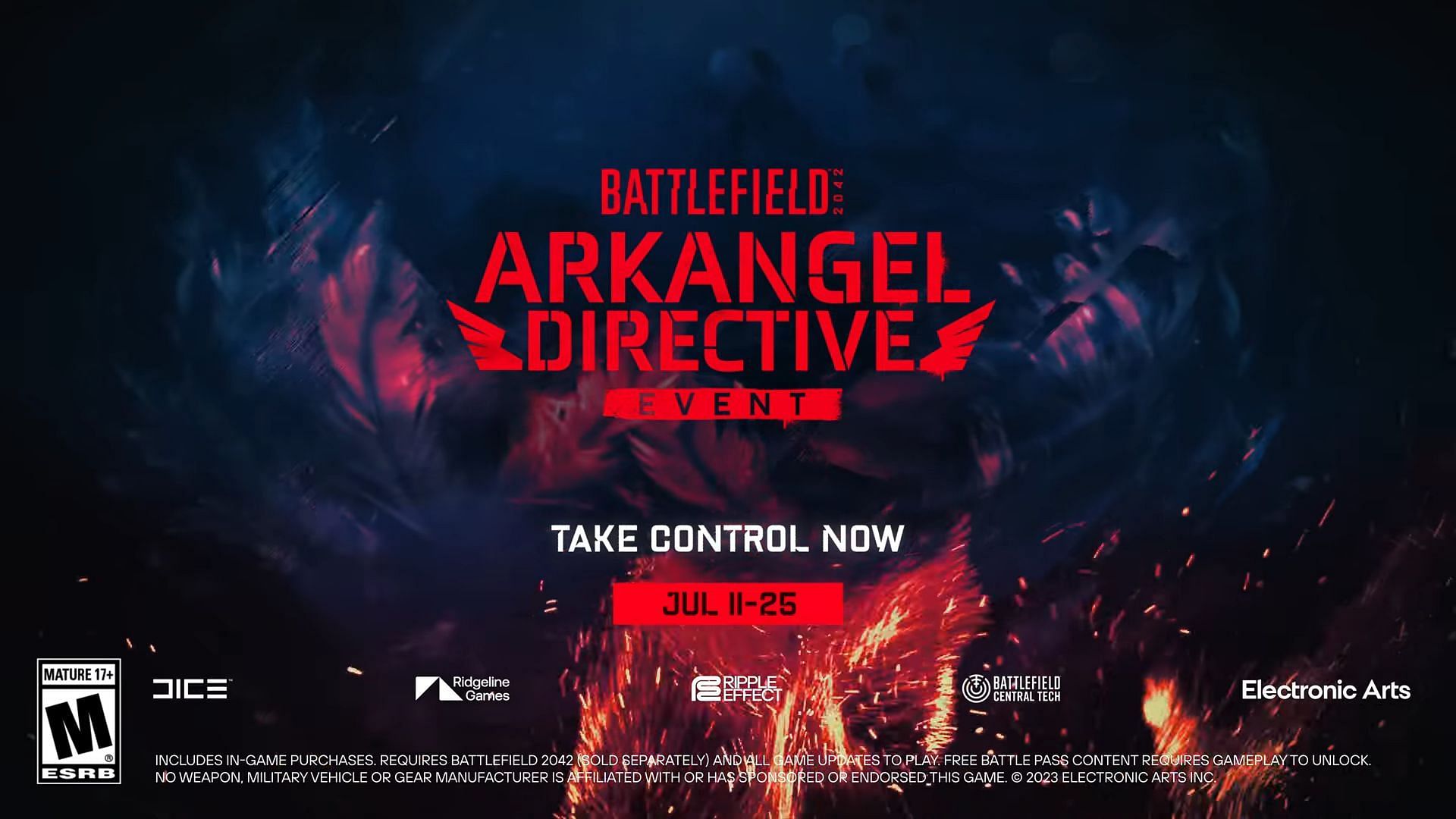 The Arkangel Event will reward players with free items (Image via DICE)