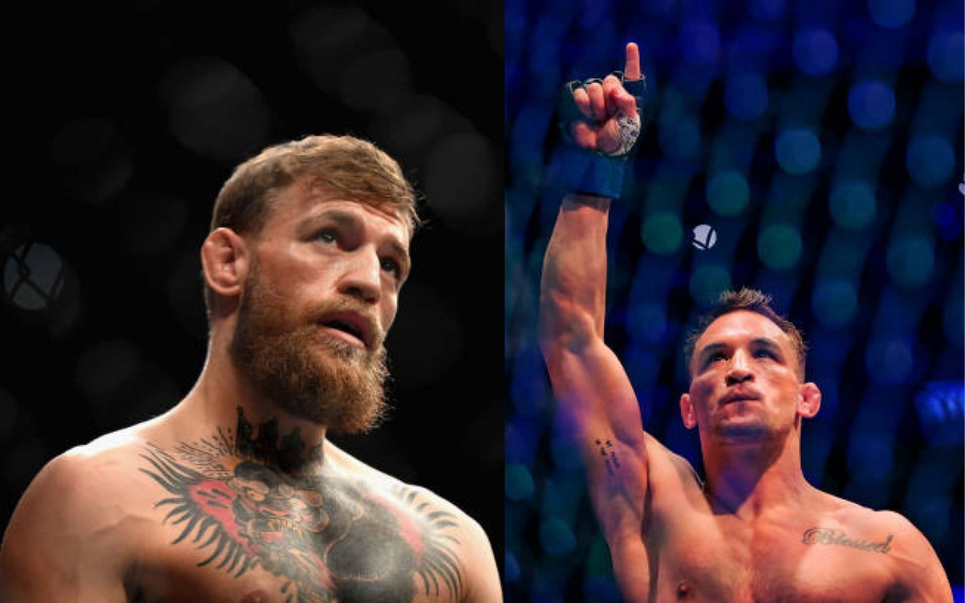 Conor McGregor (left); Michael Chandler (right)