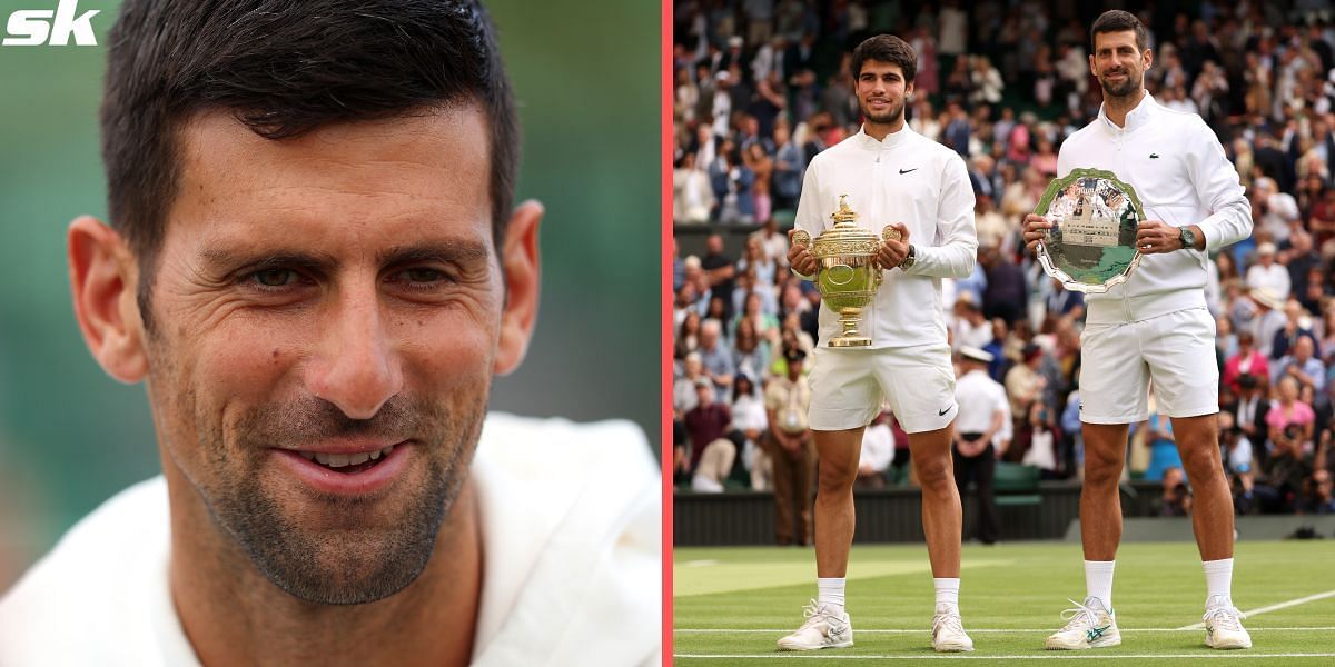 Novak Djokovic lost to Carlos Alcaraz in the 2023 Wimbledon Championships final.