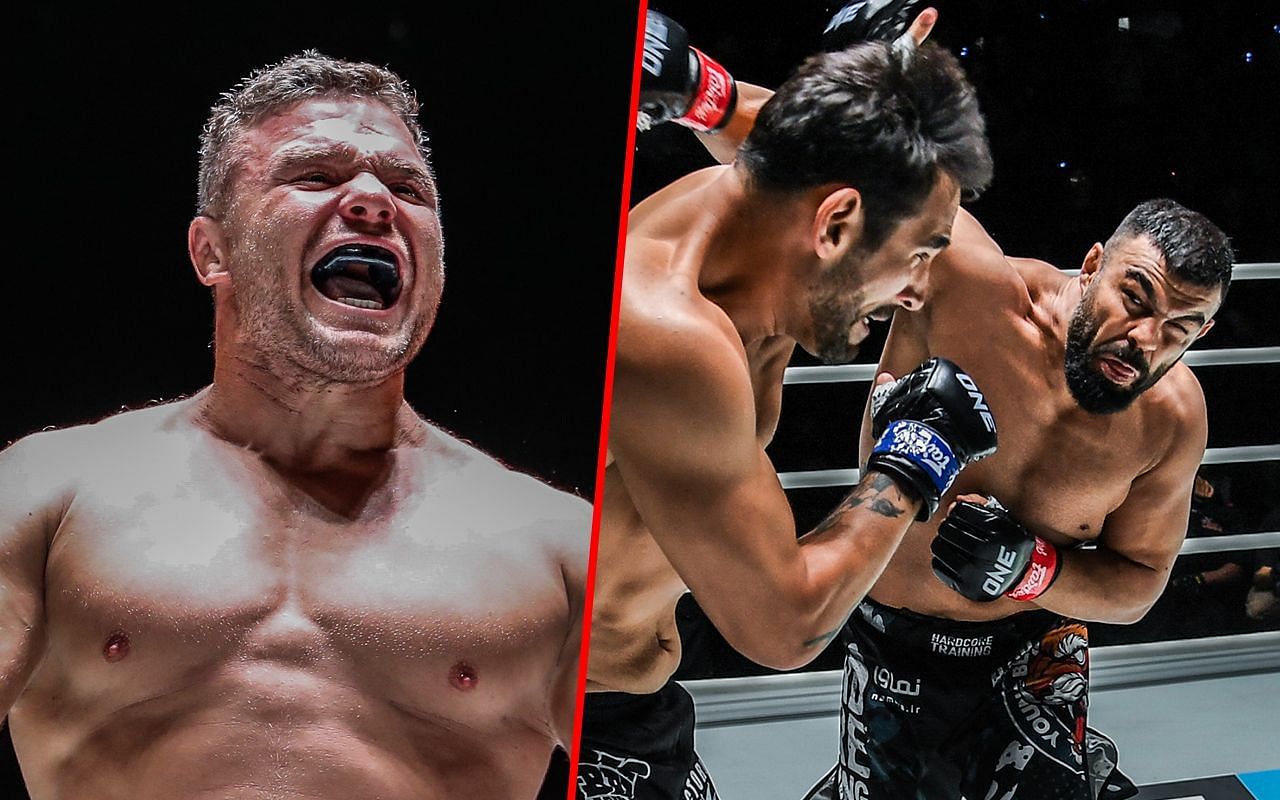 Anatoly Malykhin (left). [Image: ONE Championship]