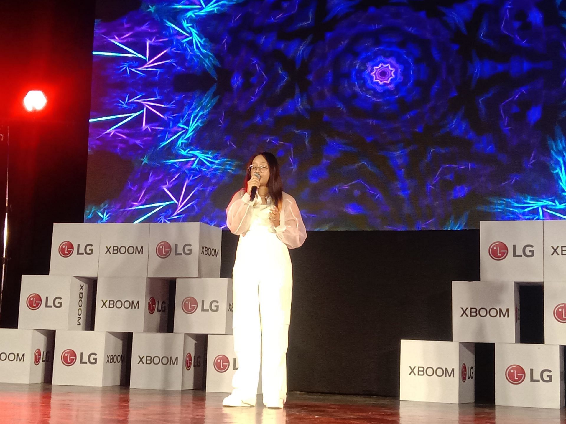 Srija Paul performing at the Delhi K-pop Contest 2023 (Image via Sportskeeda)