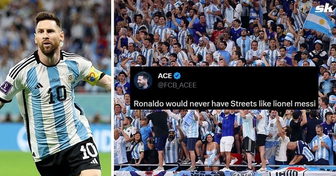 "Ronaldo could only dream" "Admired by all" - Fans react as massive mural of Lionel Messi appears in his native Argentina