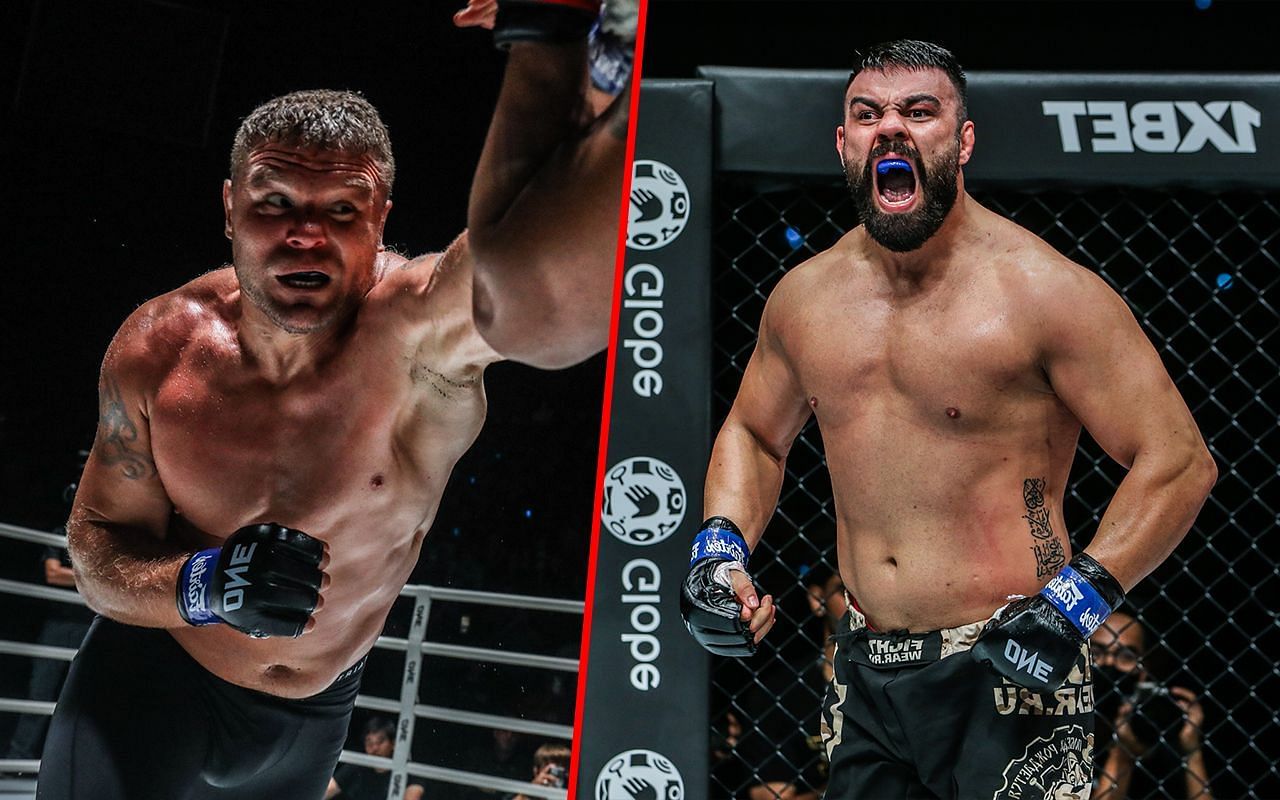 Anatoly Malykhin and Amir Aliakbari. [Image: ONE Championship]