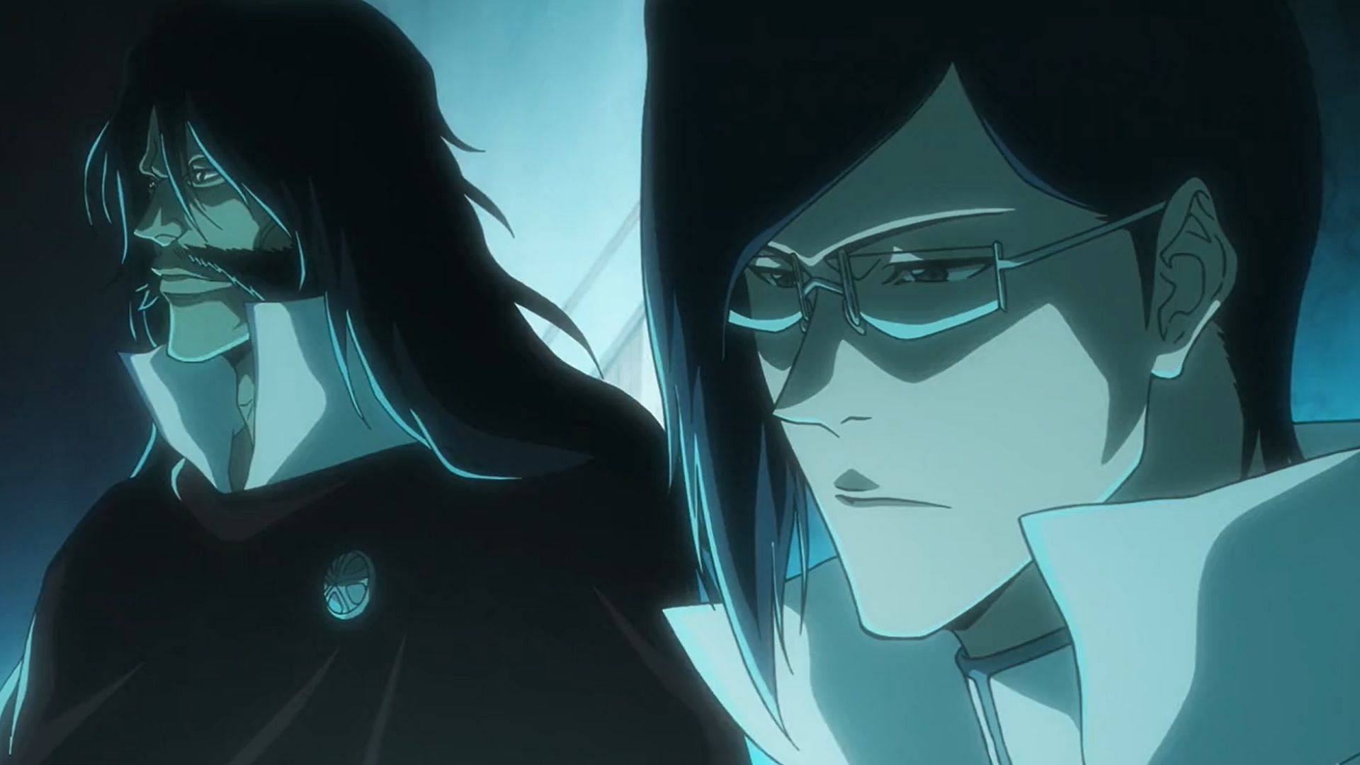 Yhwach and Uryu as seen in Bleach TYBW (Image via Studio Pierrot)