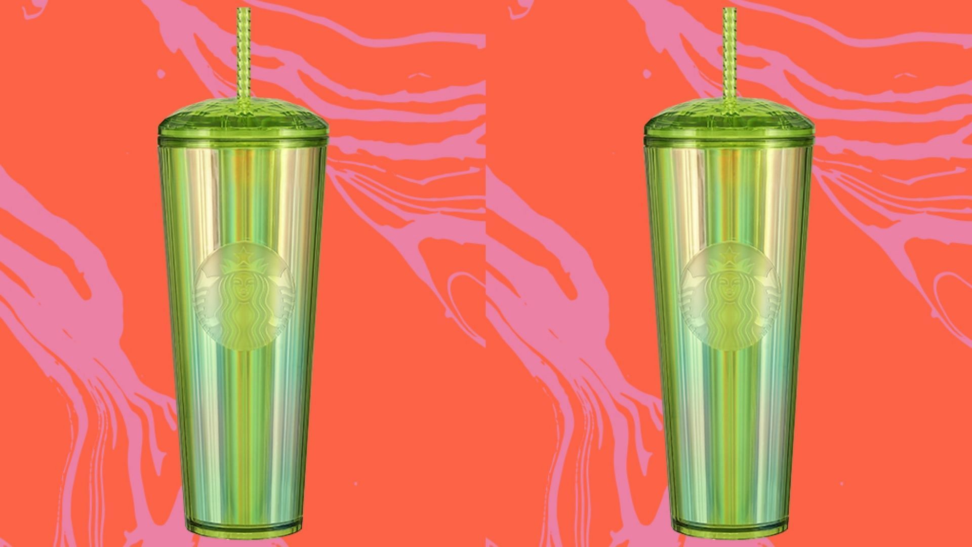 Lime Kaleidoscope Cold Cup (Image via Starbucks)