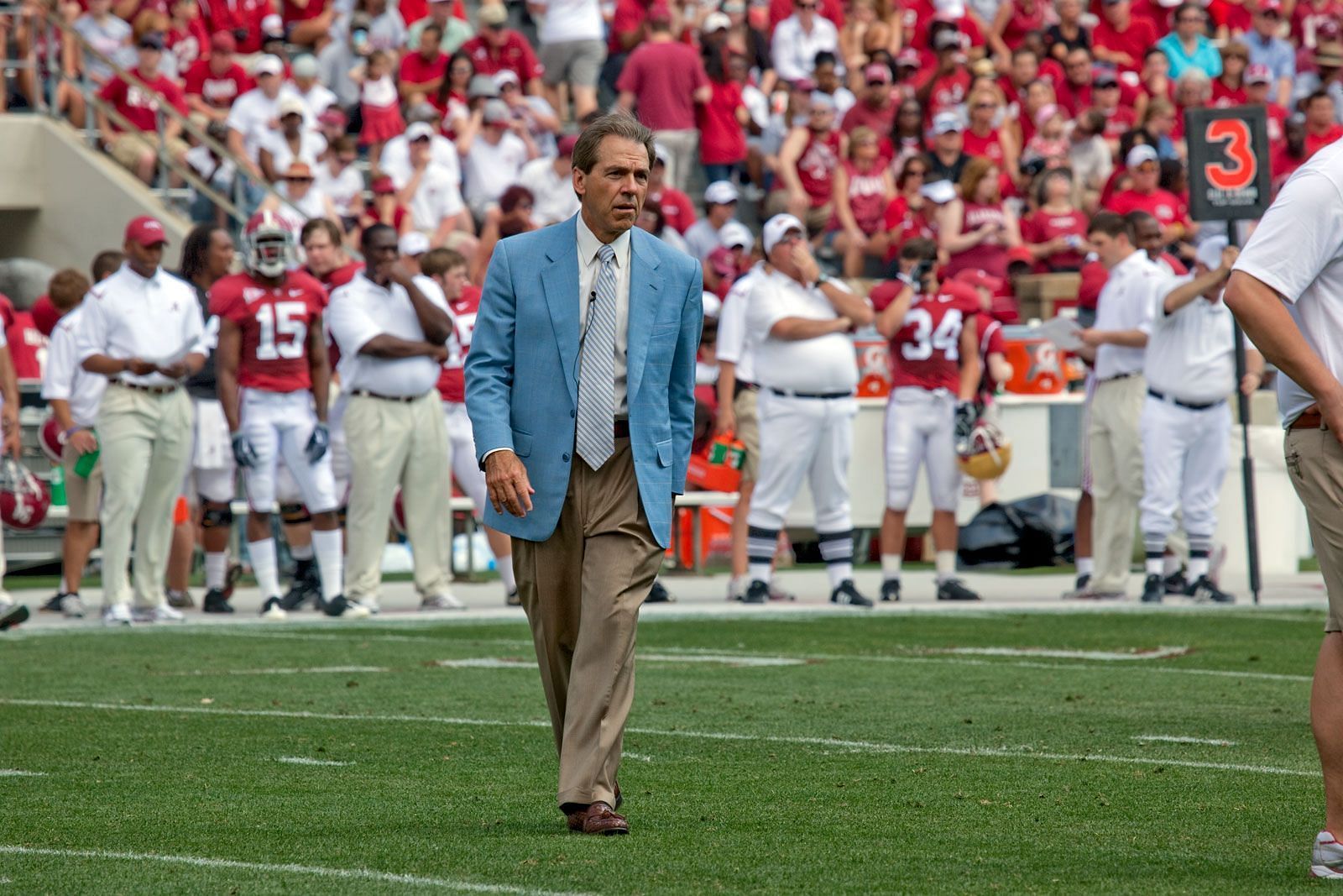 Alabama football head coach, Nick Saban