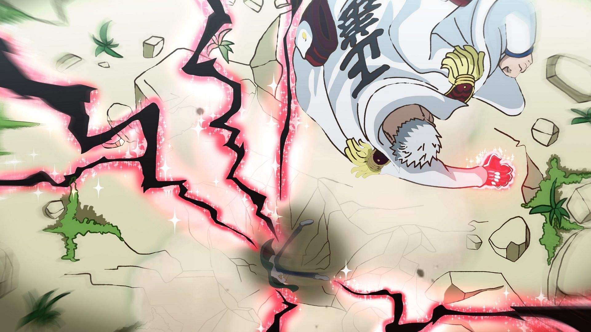 Garp&#039;s devastating Blue Hole attack on Kuzan (Image via Eiichiro Oda/Shueisha, One Piece)
