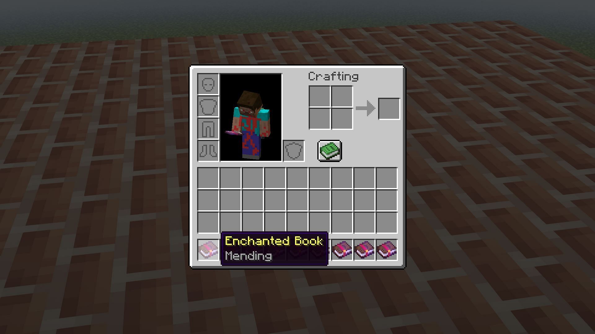 Mending enchantment in Minecraft (Image via Mojang)