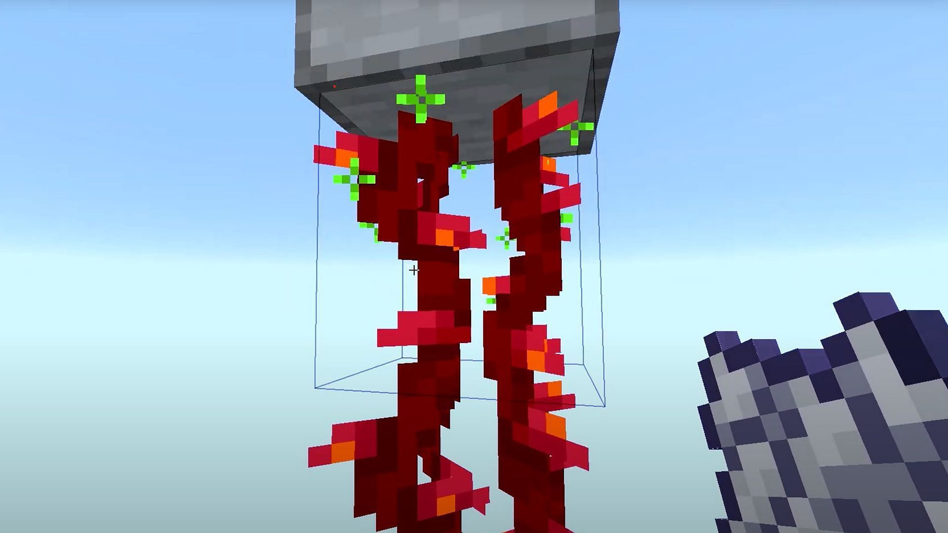 Weeping vines in Minecraft (Image via Mojang Studios)