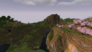 River valley with cherry trees (Image via Mojang Studios)