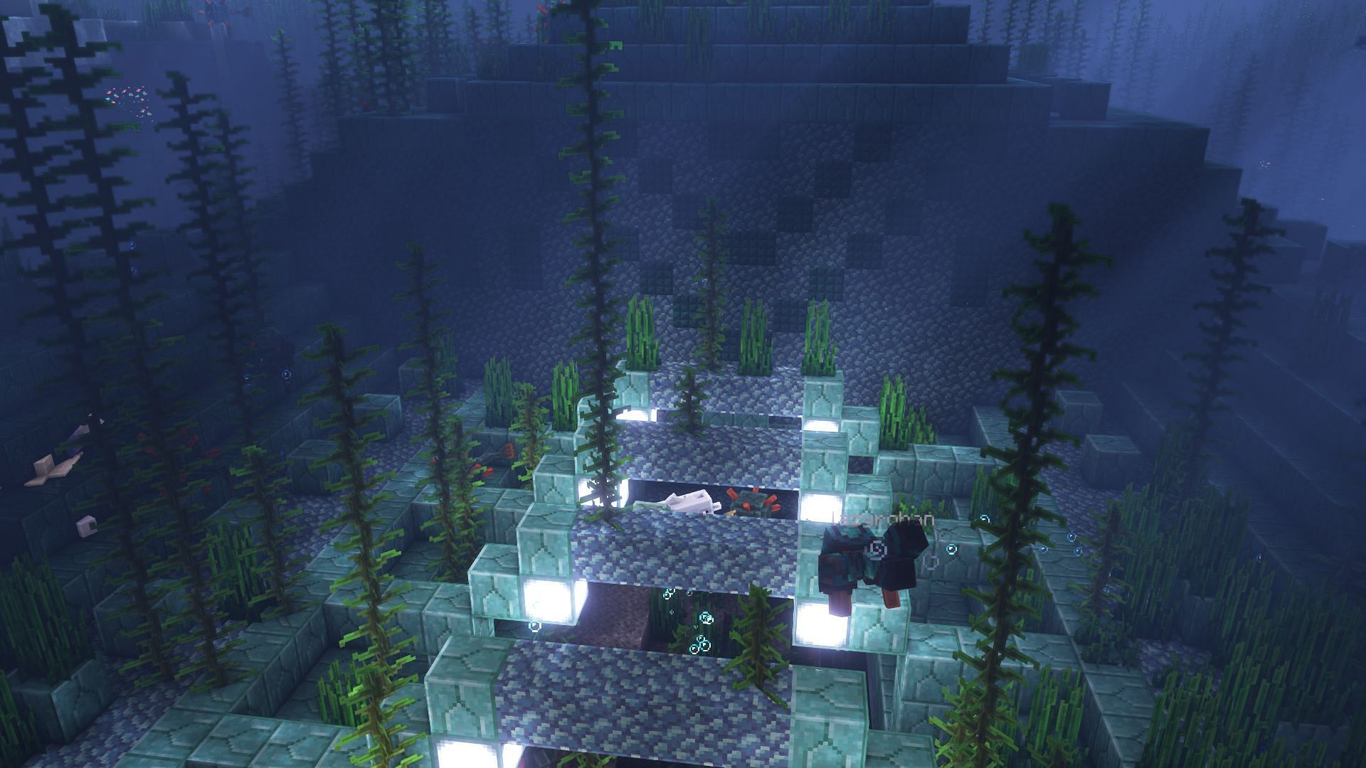 Respiration is a must-have for underwater exploration (Image via Mojang)