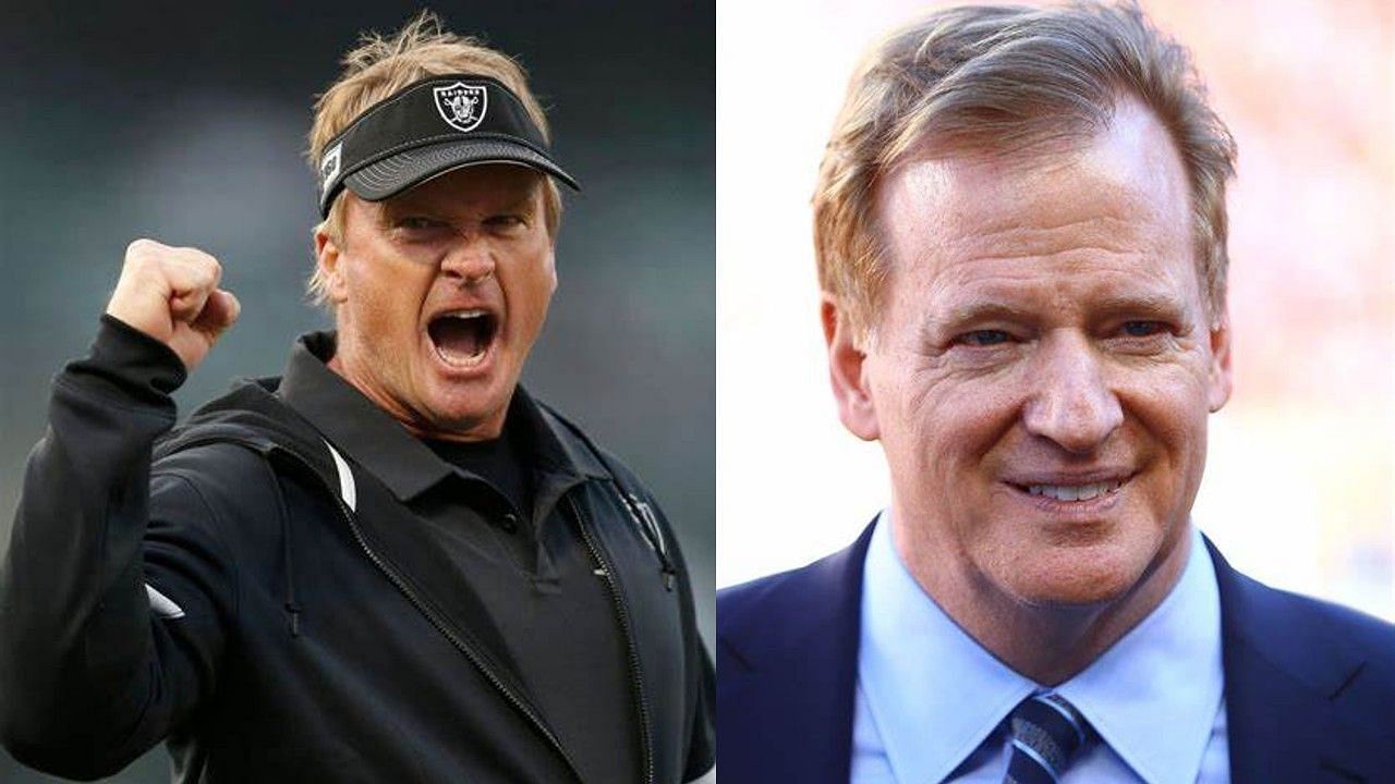 Jon Gruden is setting his sights on taking down NFL commissioner Roger Goodell for crashing his career.