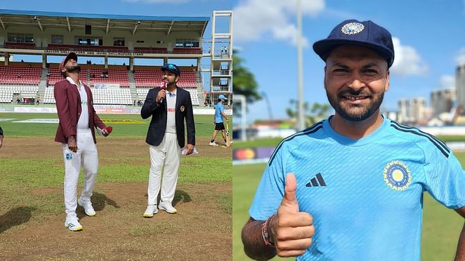 WI vs IND : टीम इंडिया में हुआ तेज गेंदबाज का डेब्यू, विंडीज टीम ने टॉस जीतकर पहले गेंदबाजी चुनी