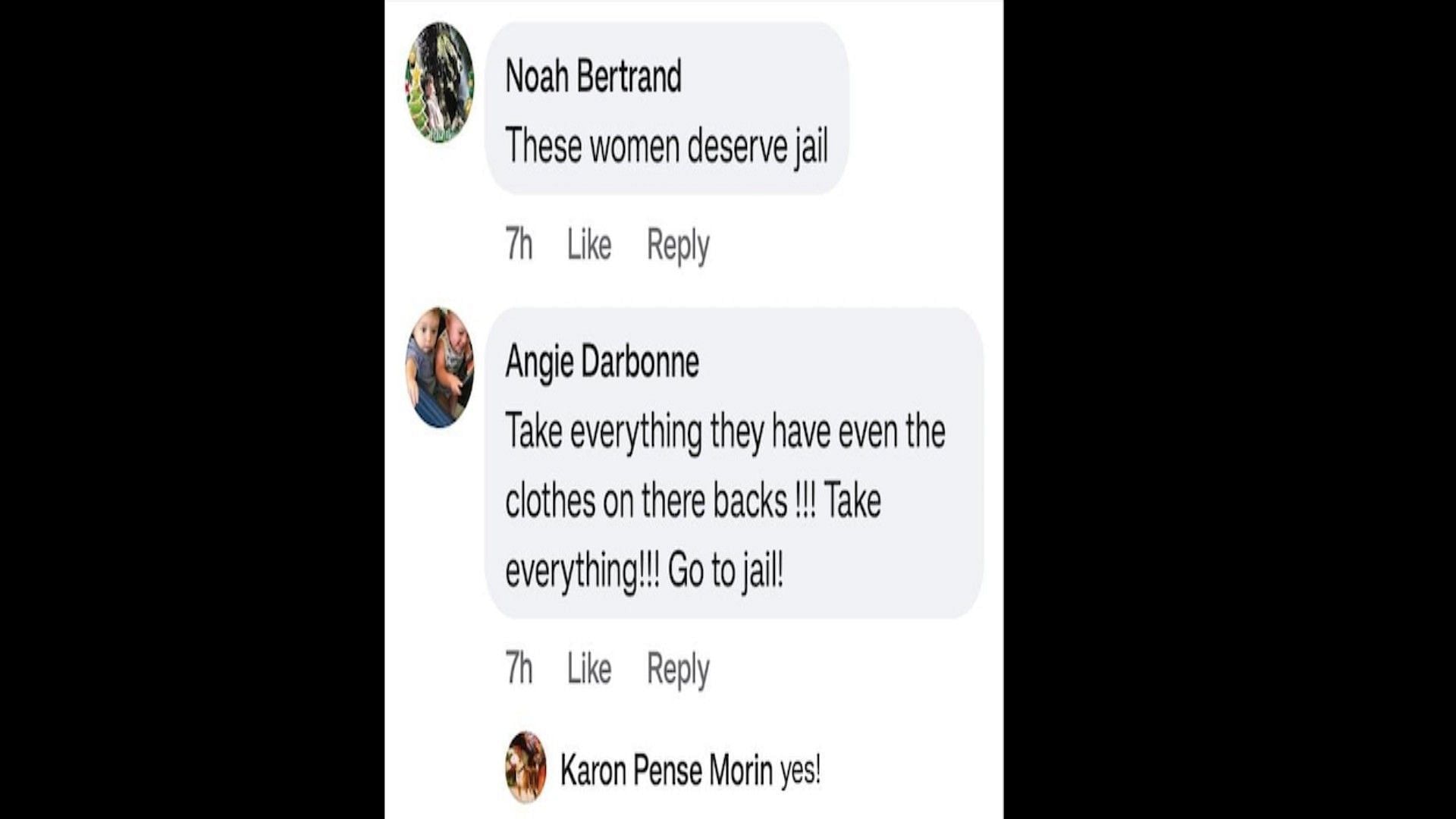 Some reactions from the Facebook comment section of Nikki Strauss-Johnson, who uploaded a few videos on July 29. 