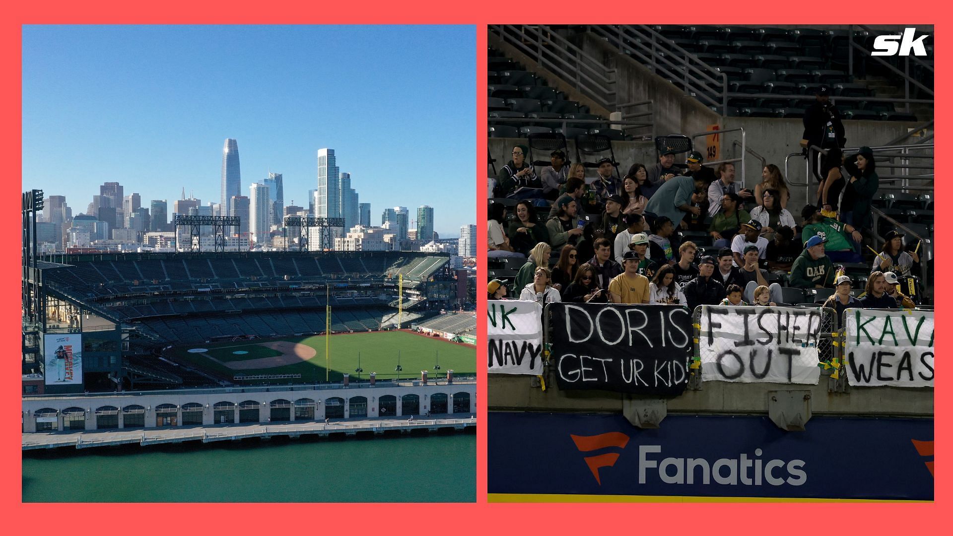 A's fan groups invade friendly Oracle Park in protest to keep team