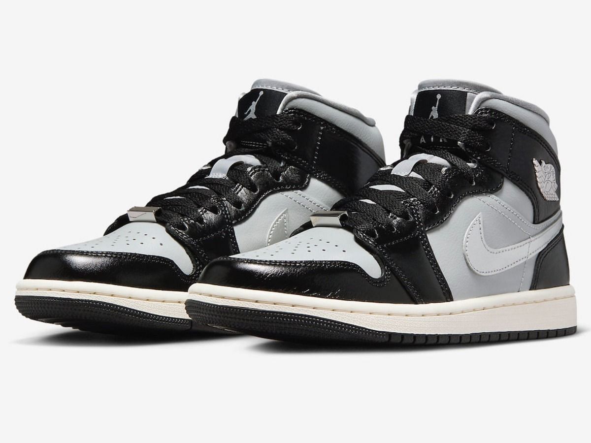 Jordan 1 mid metallic silver sale