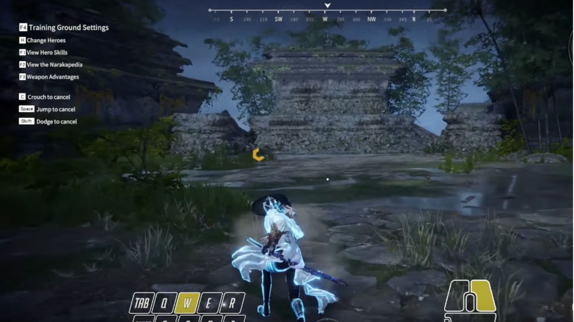 Focus Attack Cancel move in Naraka Bladepoint (Image via NetEase Games Montreal)