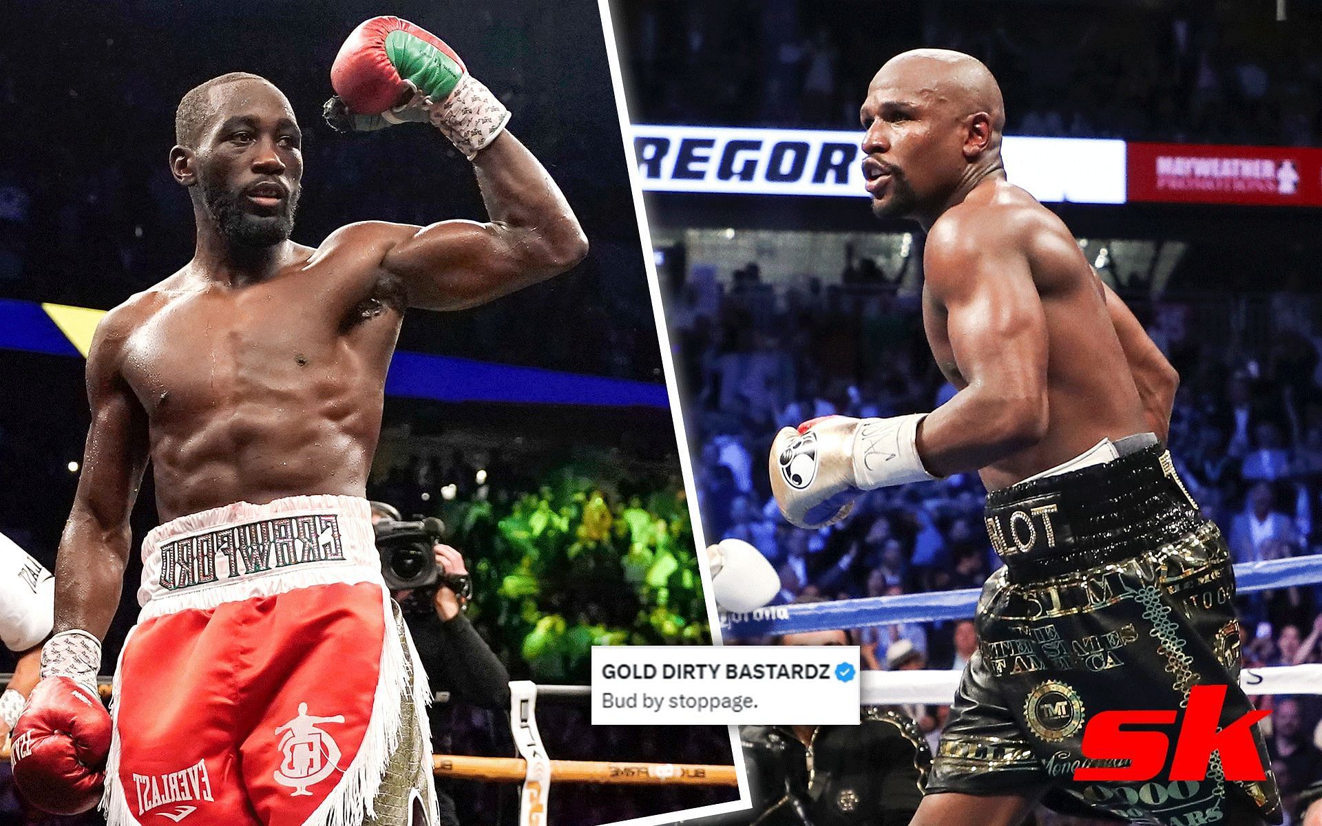 Terence Crawford (Left), Floyd Mayweather (Right) [Image courtesy: Getty]