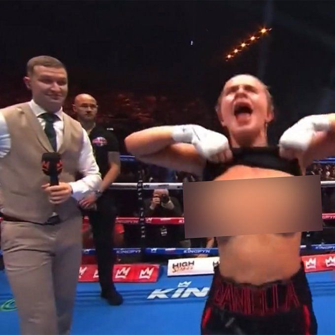 Onlyfns Model Daniella Hemsley Apologises For Flashing The Crowd After Kingpyn Boxing Win Amid