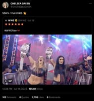 Chelsea Green's tweet.