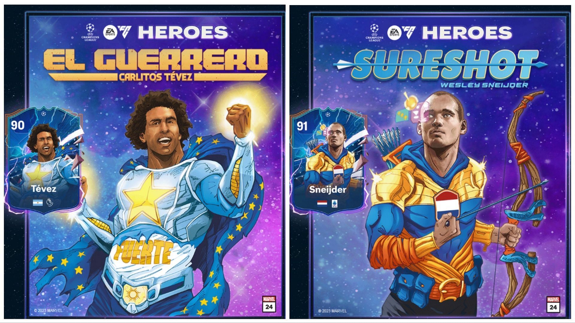 New Heroes for EA FC 24 have been announced (Images via EA Sports)