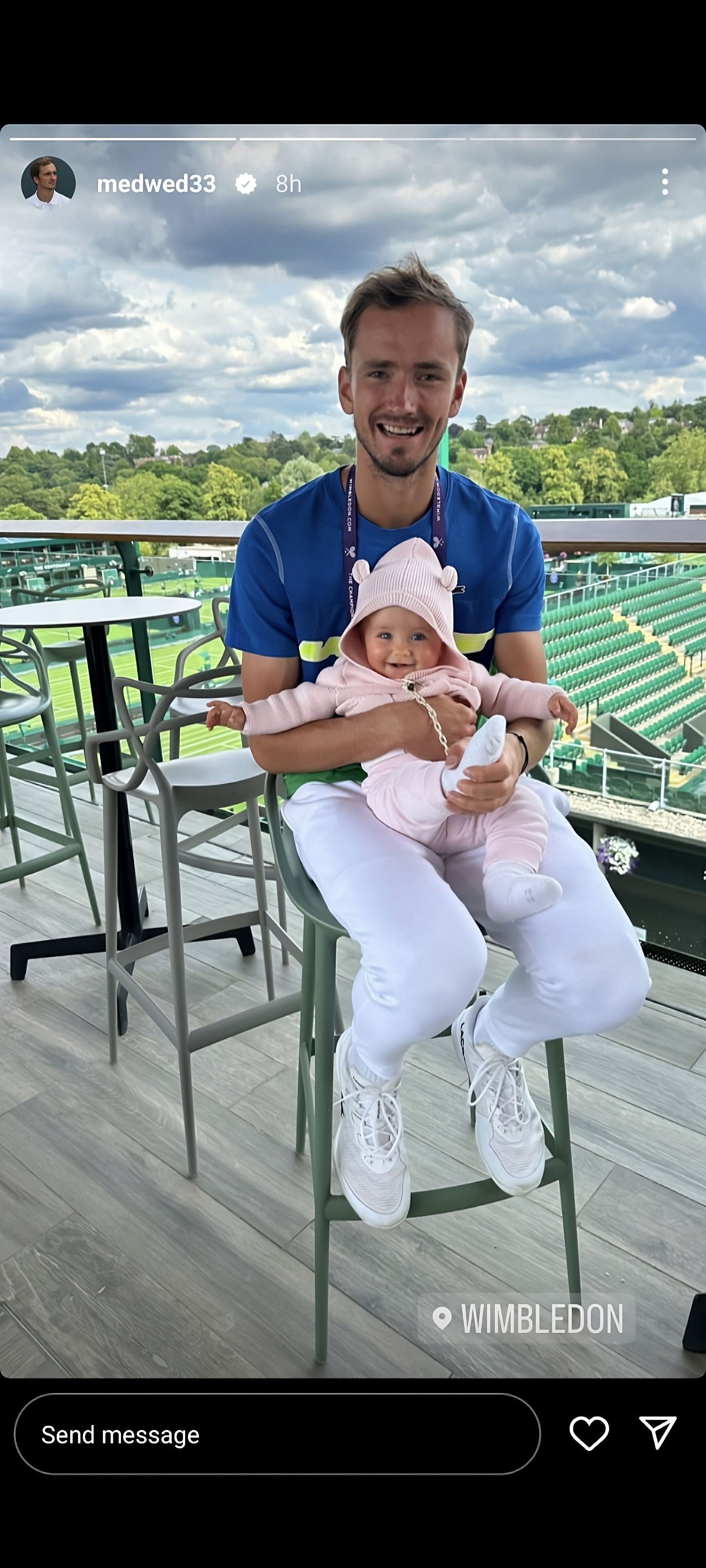 Daniil Medvedev shows daughter Alisa around Wimbledon on return to SW19