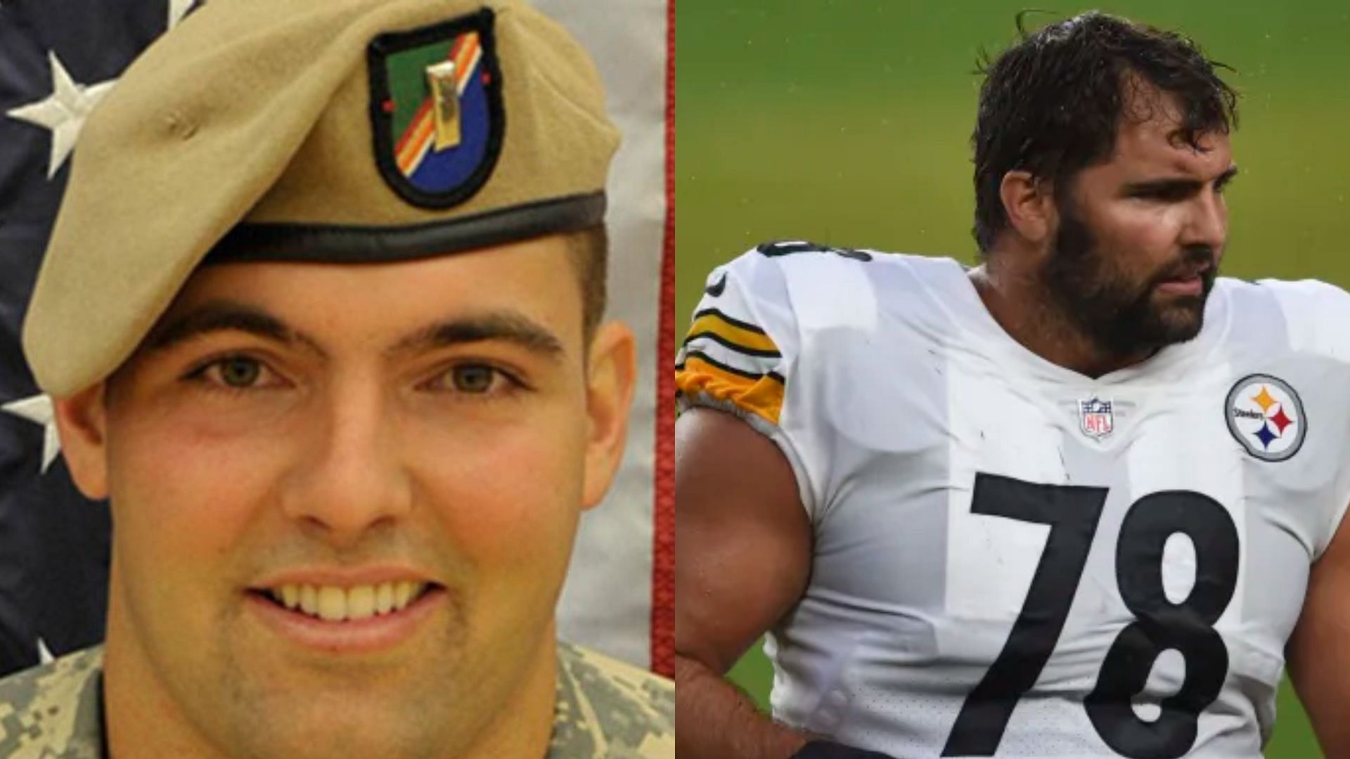Alejandro Villanueva served in the US Army before playing in the NFL. (Image credit: Philadelphia Eagles official website, Getty Images)