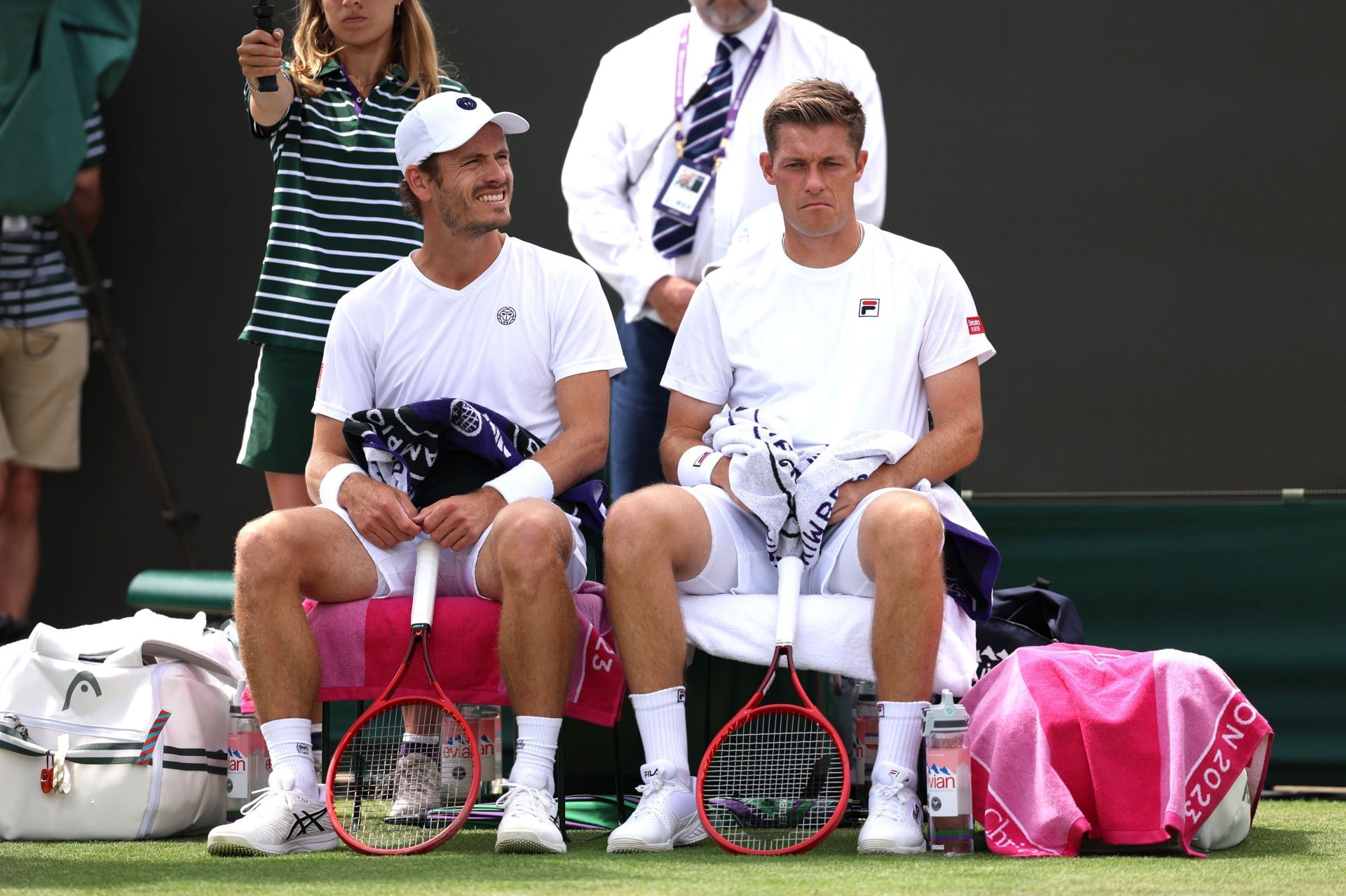 Wesley Koolhof of Netherlands and partner Neal Skupski of Great Britain