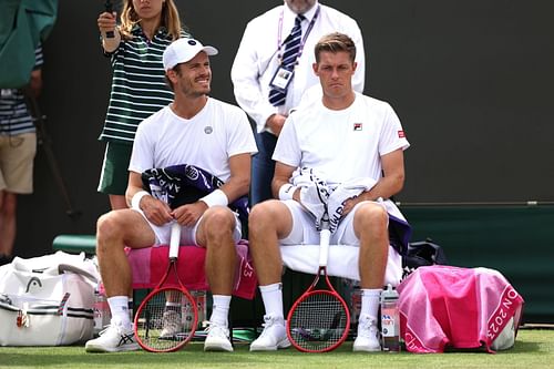 Wesley Koolhof of Netherlands and partner Neal Skupski of Great Britain