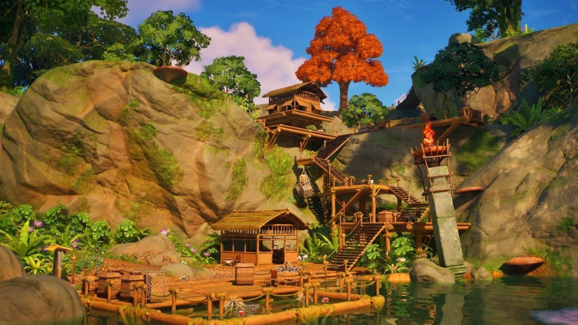 Sunswoon Lagoon in Fortnite (Image via loicmarcos on YouTube)