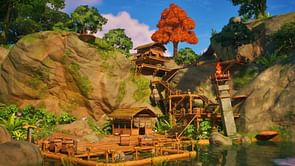 Where to use a launchpad at Sunswoon lagoon in Fortnite
