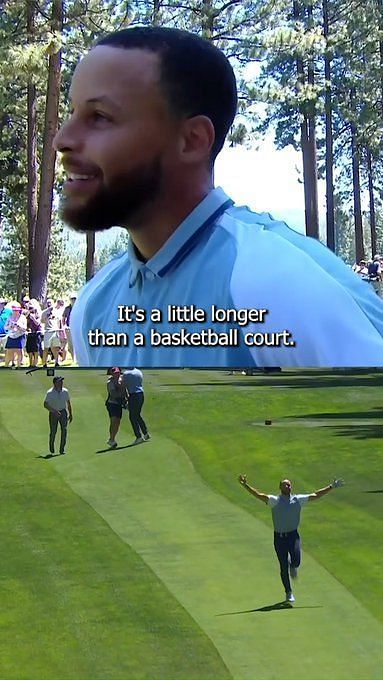 Steph Curry's golf shot is SO pure 🔥 #shorts 