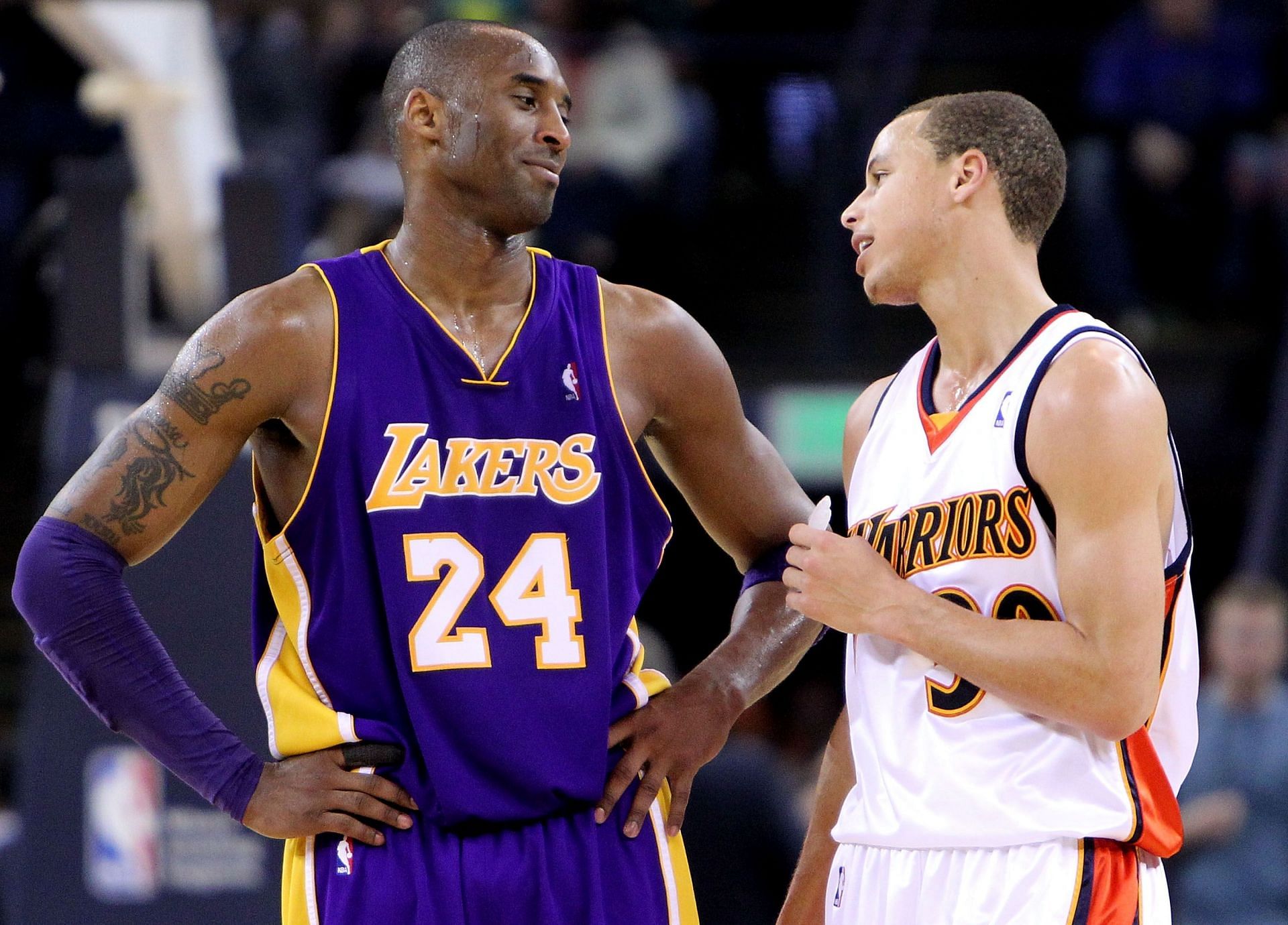 LA Lakers legend Kobe Bryant and Golden State Warriors superstar point guard Steph Curry