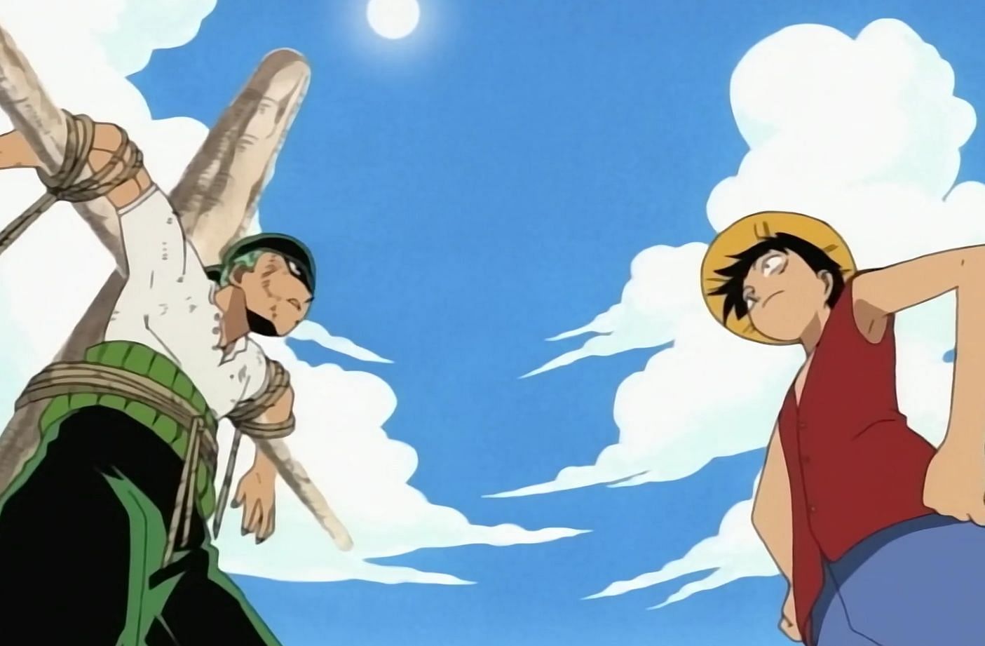 Luffy saves Zoro (Image via Toei Animation\ One Piece)