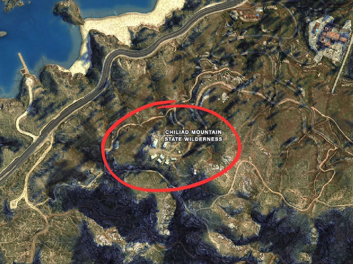 The Altruist Camp location in GTA 5 map (Image via Sportskeeda)