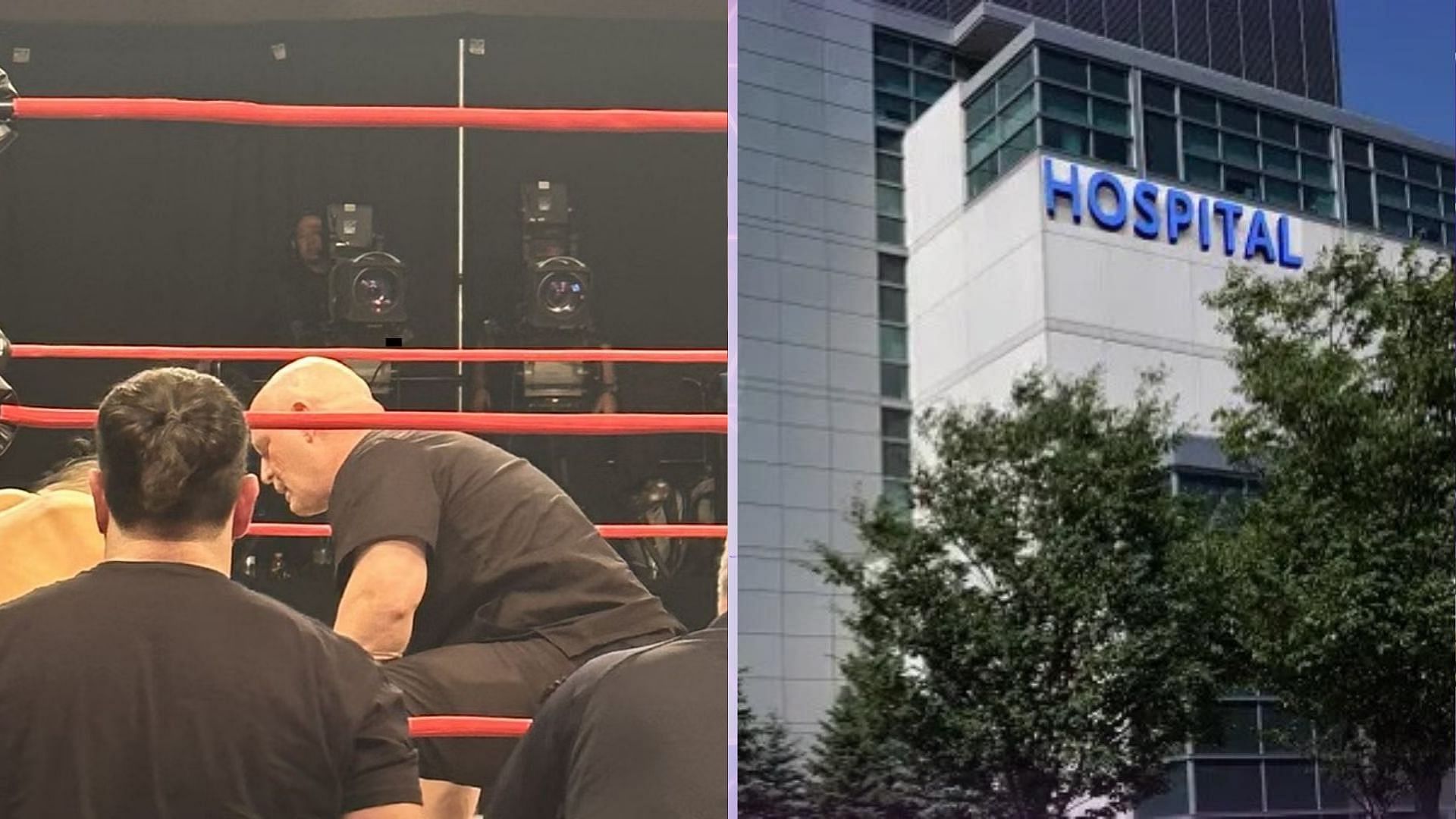 There was an injury at the WWE event