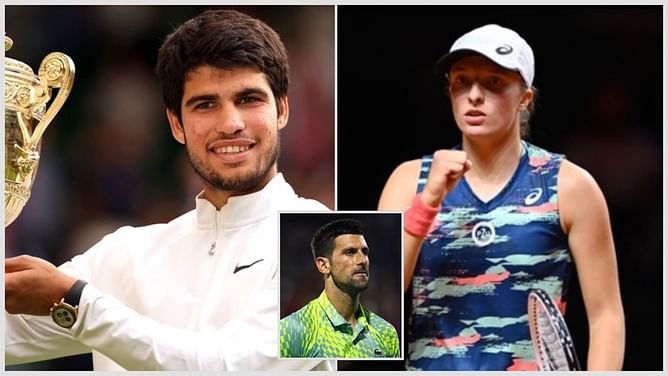 Iga Swiatek: "The way Carlos Alcaraz came back in the Wimbledon final against Novak Djokovic shows a lot of maturity"