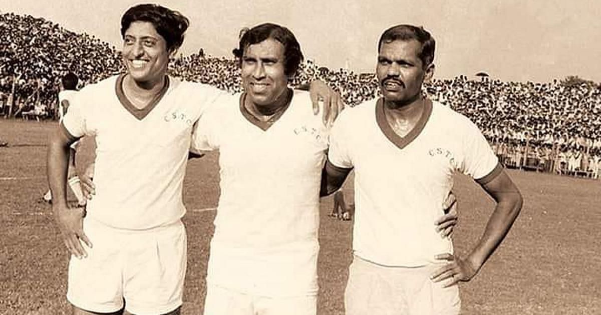 Chuni Goswami, P.K. Banerjee, and Tulsidas Balaraman formed a fearful trio in the 1962 Asian Games (Image Courtesy - Twitter)