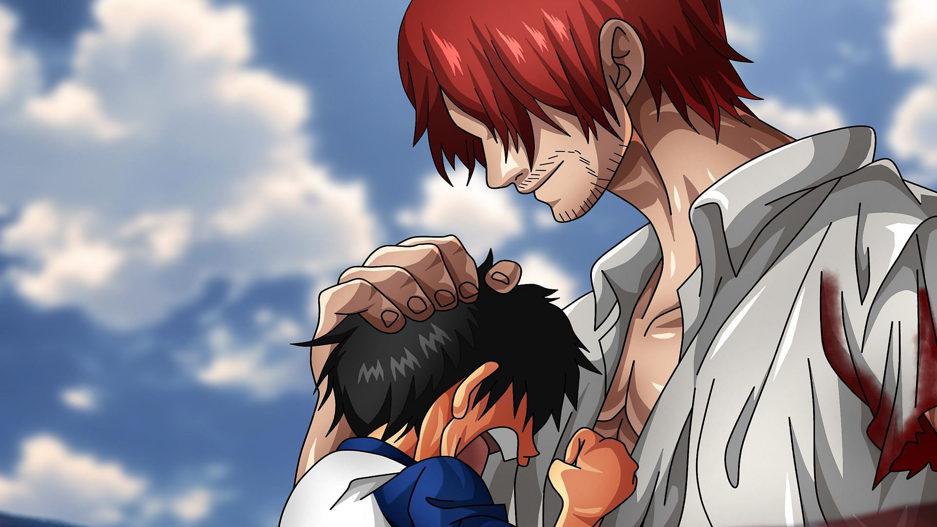 Shanks saving Luffy at the beginning of the series is a major moment (Image via Toei Animation, One Piece)