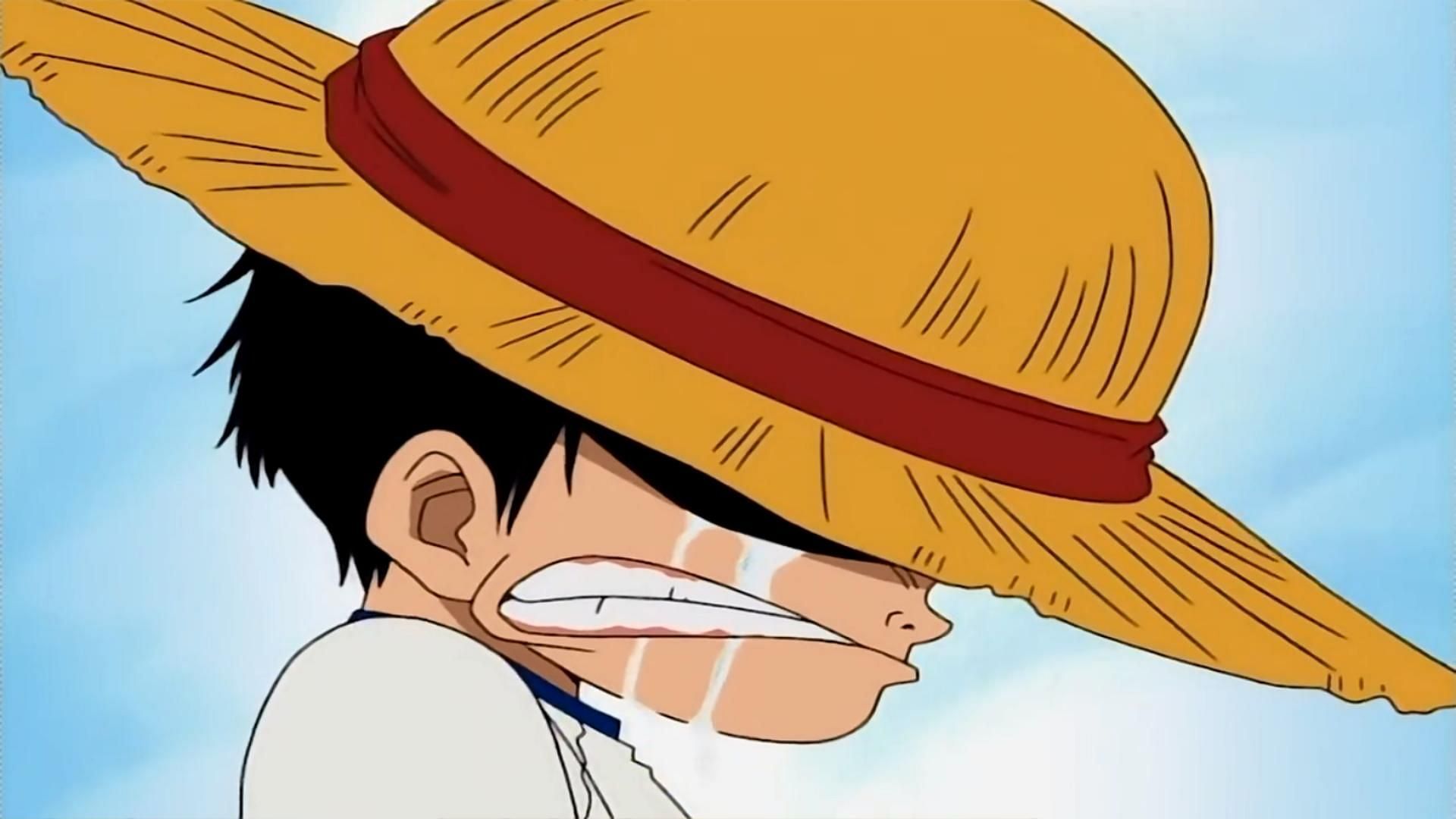 Luffy will never forget when Shanks gave him the straw hat (Image via Toei Animation, One Piece)