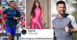 "Goated soccer mom" "Living our childhood dream" - Fans praise Kim Kardashian as she accompanies son to watch Lionel Messi and Cristiano Ronaldo