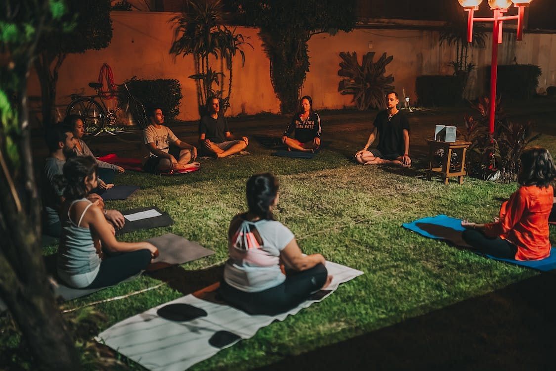Group meditation can help attain higher realms of consciousness collectively. (Matheus Bertelli/Pexels)