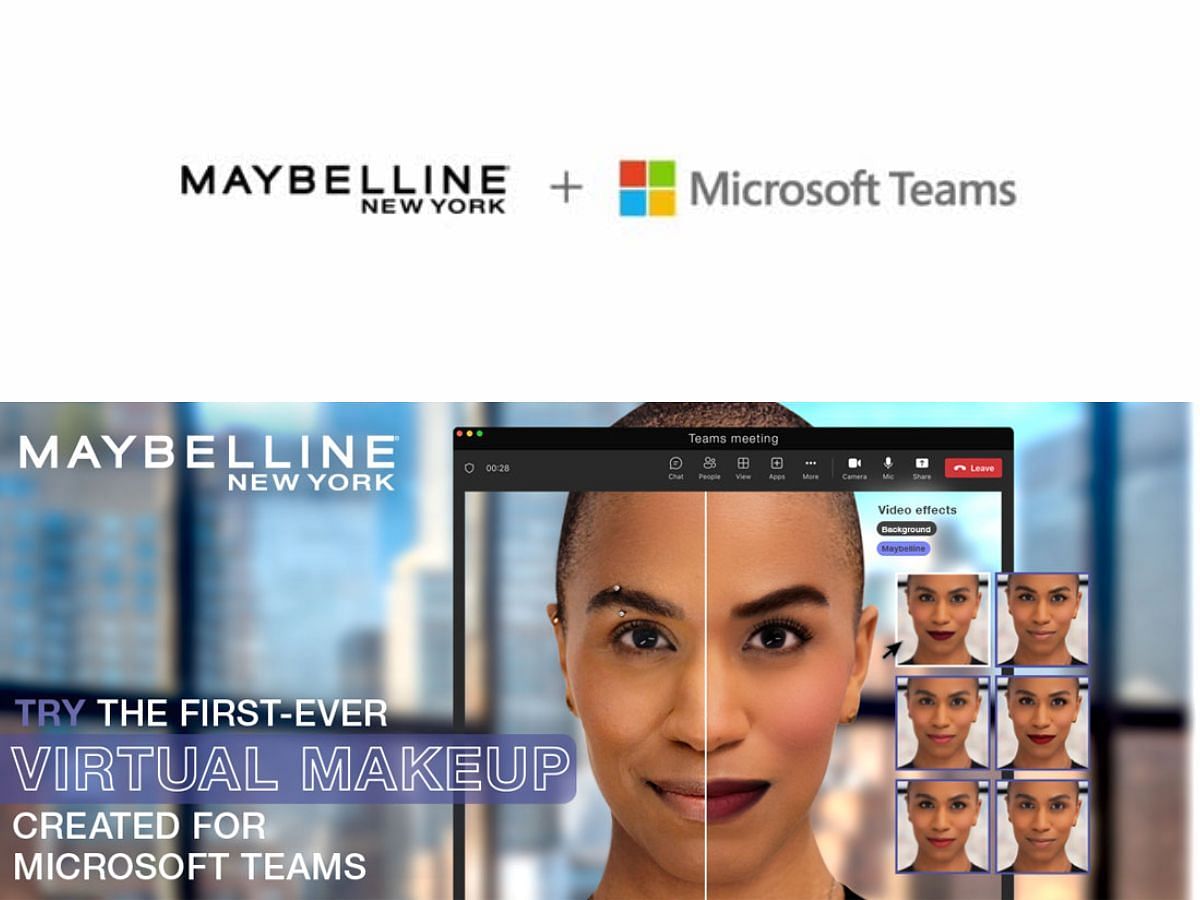 Microsoft x Maybelline Beauty collaboration (Image via Sportskeeda)
